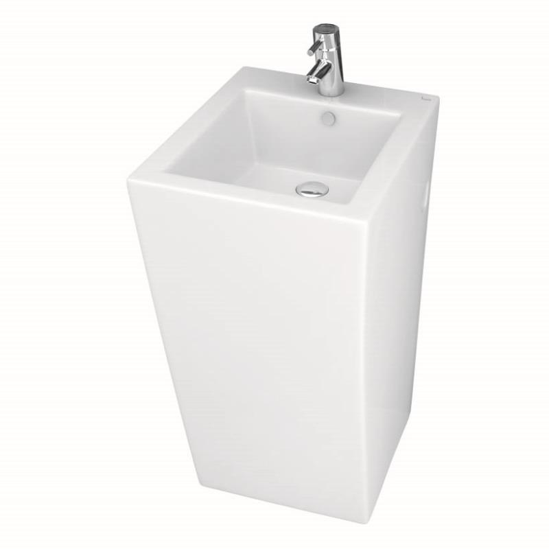ONE PIECE BASIN WITH INTEGRATED FULL PEDESTAL - JJ Marble House